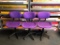 3 Purple Office Chairs