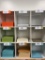 9 Cubby Shelf with 8 X 10 Card Stock -Orange Juice, Kiwi, and other Metallic Colors - See PICS