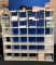 4 X 9 Bin Cubby Stackable Shelves with Contents