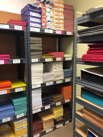 Contents of Shelf 8.5 X 11 Text Weight Paper