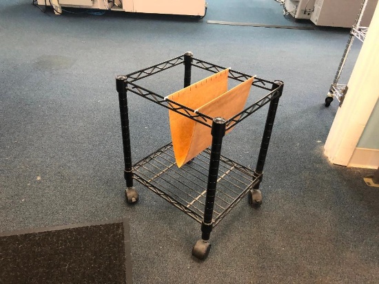 Rolling file cabinet