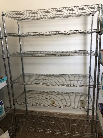 Stainless steel six shelf rack