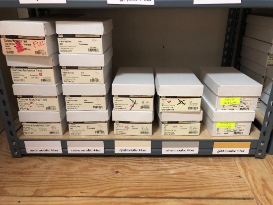 Various Boxes of Envelopes - Artic Metallic, Citrine Metallic, Opal, Silver & Gold Metallic