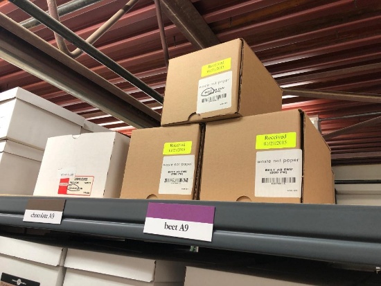 Contents of All Shelves on Rack