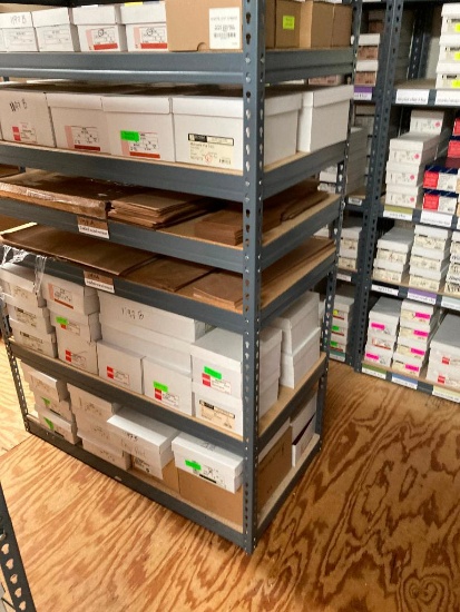 Contents of All Shelves Containing Envelopes on Rack