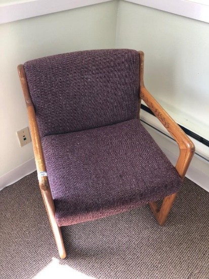 Upholstered Chair with Wooden Frame