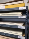 Contents of Industrial Shelf including Assorted color/sizes card stock