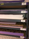 Contents of Industrial Shelf - Various Colors and Sizes of Designer Papers