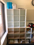 2 Stackable 9 Cubby Shelves
