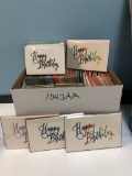 Bankers Box of New (NIB) Assorted Large Sized Birthday Card packages