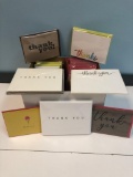 Assorted...Style New (NIB) Designer Thank You...cards. Packages and singles with Envelopes