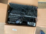 Box of Keyboards, Mice & Computer Speakers