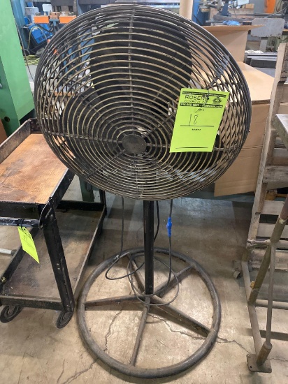 Pedestal fan, 25 inch cage, 55 inches tall