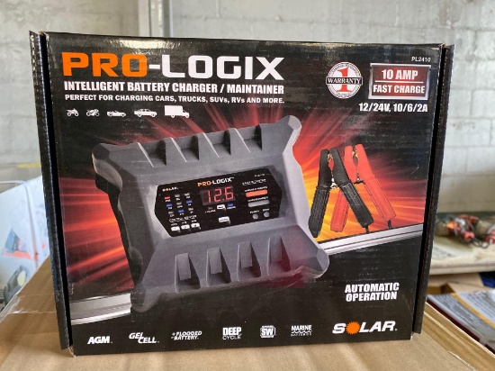 New in box Pro-Logic battery charger/maintainer 10amp-12/24v
