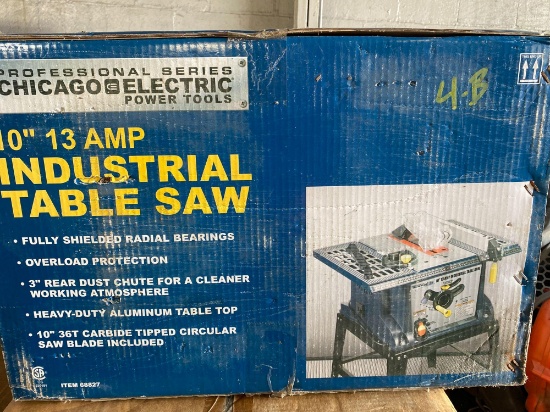 New in box Chicago Electric 10in Table Saw