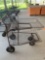 Metal cart on wheels