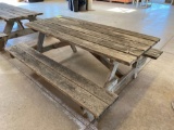 6ft wooden picnic table