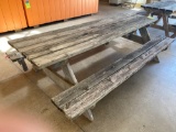 8ft wooden picnic table