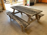 6ft wooden picnic table