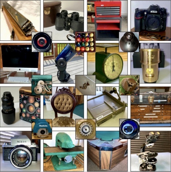 1000+ Lots-Photography, Astronomy, Woodwork, Tools