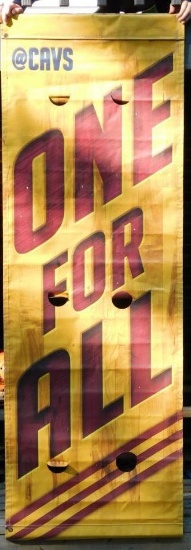 Cleveland Cavaliers "One For All" Street Banner