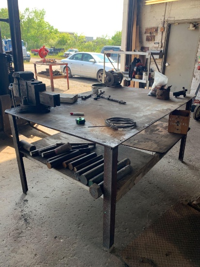 Steel welding table