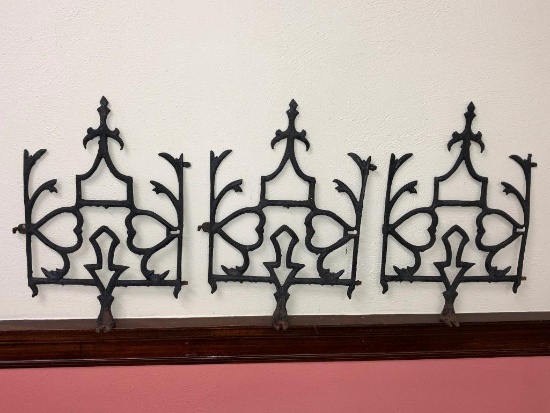 Cast Iron Widow's Walk Metal Grates / Fencing X 3