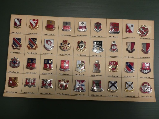Antique and Collectable Military Insignia Unit Crest Pins