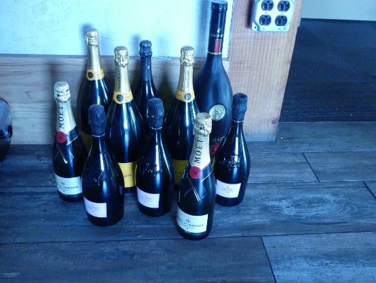 Champagne Bottles Decor