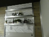 Floating Stainless Shelves - No Contents