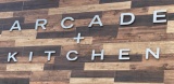 Arcade + Kitchen Metallic Silver Block Letter Sign