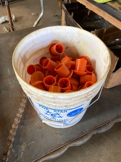 5 gal bucket of rebar safety covers