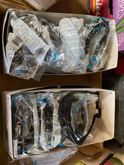 (2) cases of Pyramex Co Safety Glasses w/ straps