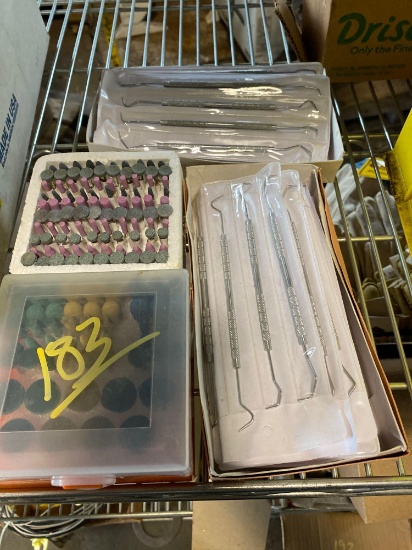 Dremel tool attachments and (12) Pusher sets