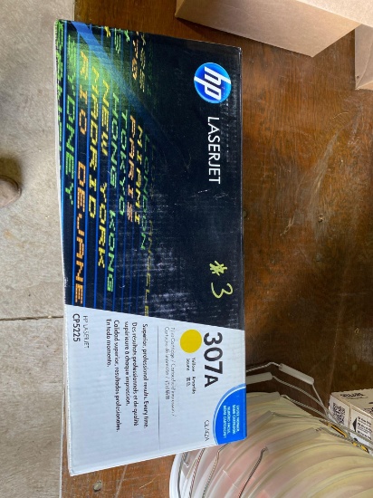 New in box HP Laserjet 307a Yellow and Magenta Print Cartridges