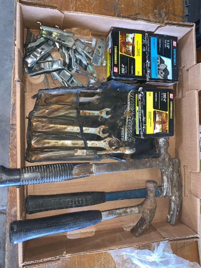 Assorted tools and building materials