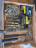 Assorted tools and building materials