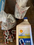 (5) quarts of 10w40 oil and approx 30 mini clevises