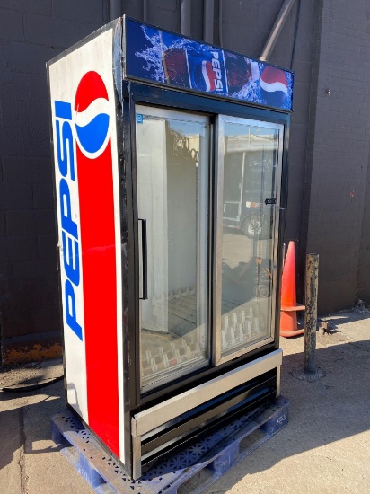 Pepsi Double Door Beverage Cooler