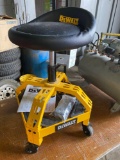 New Dewalt Adjustable Shop Stool on casters