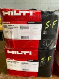 (2) New boxes of Hilti 14x3/4 self tapping screws (8000 pcs)