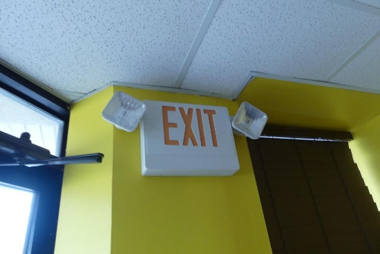 Illuminated Exit Signs