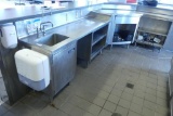 Front Counter & Reservation Station with Stainless Sink & Service Counter