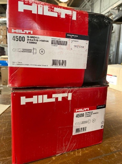 (2) cases of Hilti S-MD12, 24x7/8 Self Tapping Fasteners