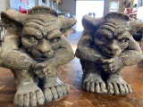 (2) New Gargoyles approx 11 in tall