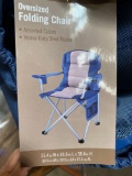 New in sleeve Oversized Folding Chair-BLUE