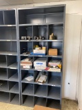 Steel Shelving Unit-Right Side, approx 7ft tall, 3ft wide, 18in