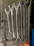 (6) assorted large wrenches from 32mm to 2-1/2 in