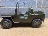 Vintage Lumar steel army toy jeep