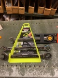 Assorted wrenches with organizer